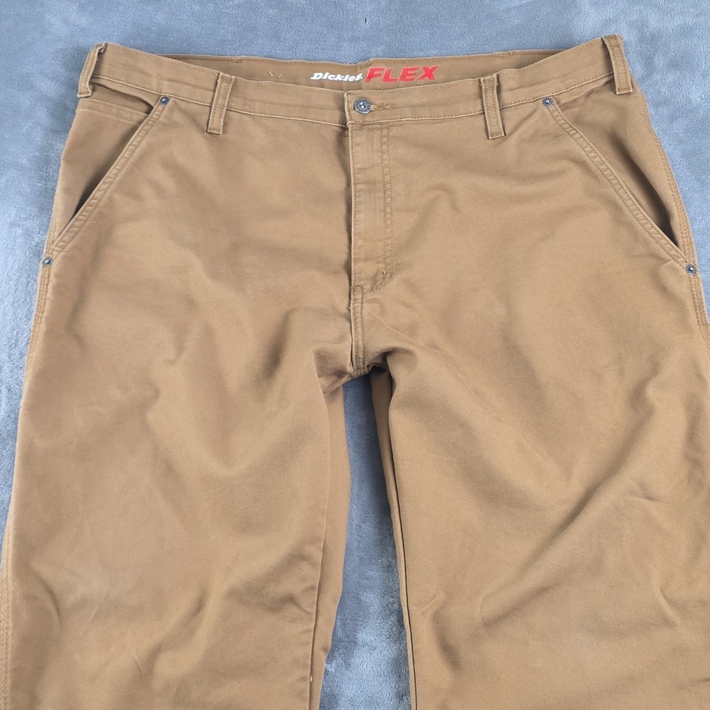 Dickies Flex Carpenter Canvas Work Pants Size 40x32 MSR 40x32 Duck Brown - Picture 2 of 10